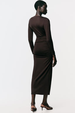 POLYAMIDE DRESS WITH HARDWARE BELT - Zara фото 15