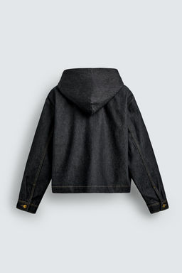 HOODED DENIM JACKET - Zara фото 4