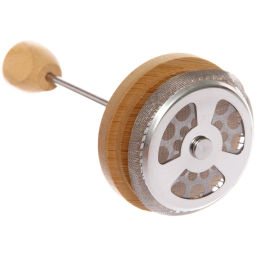 Френч-пресс 350мл "Хай-Тек" с бамбуковой крышкой