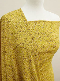 Вискоза с хлопком Арабис на горчичном, СОРТ2, ш.1.45м, хл-70%, вискоза-30%, 90гр/м.кв - Купава фото 3