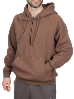 E21 DK. BROWN Худи мужское (90% хлопок, 10% полиэстер)