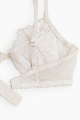 Sujetador de aros demi bordado sin acolchado - H&m фото 5