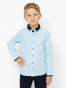 CRB wear/CWKB 63280-43 Рубашка для мальчика,голубой/Ex.Cherubino