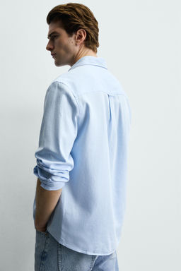 Рубашка Estructura Twill голубая