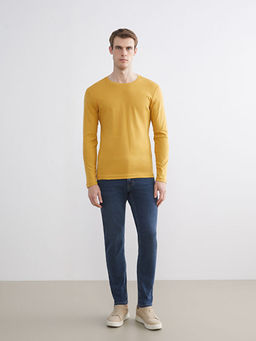 Bisiklet Yaka Basic Uzun Kollu Erkek Ti??rt