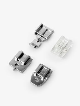 Цена за 2 шт. Набор лапок для швейной машины, для вшивания молнии, 4 шт.