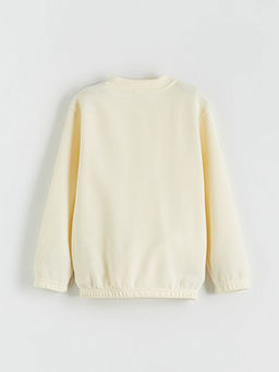 Kolej Yaka Basic Erkek ?ocuk Fermuarl? Sweatshirt