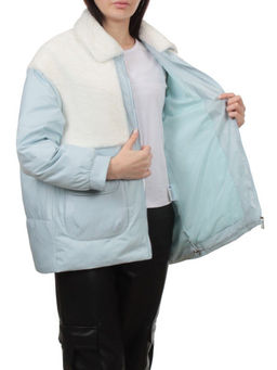 H24-223 WHITE BLUE Куртка демисезонная женская (100 гр. холлофайбер) - Fashion фото 7
