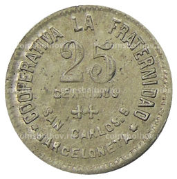 25 сентимо 1923 года Испания  Барселона