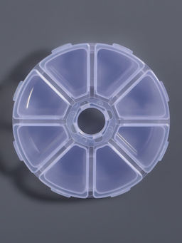 Органайзер для хранения мелочей, 8 ячеек, d=10.5×3 см, прозрачный