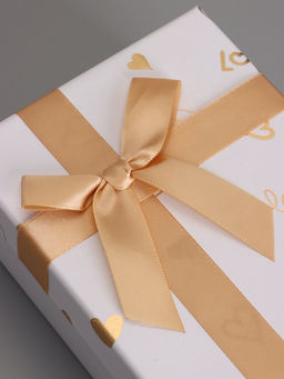 Набор подарочных коробок 3 в 1, прямоугольные, белый с золотыми сердечками, 23×16×9.5; 21×14×8; 19×12×6.5 см