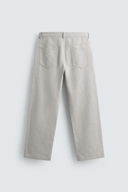 PANTAL?N STRAIGHT FIT JACQUARD / Gris - Zara фото 8
