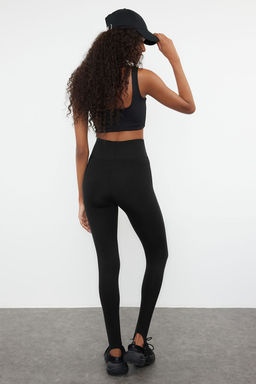 TRENDYOLMILLA Siyah F?rcal? Soft Kumas Fuzo Tam Boy Yoga Orme Spor Tayt THMAW25TY00009  фото 15