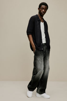 Camisa en punto pointelle Regular Fit