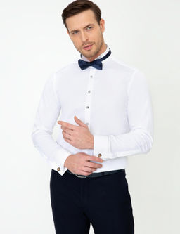 Beyaz Slim Fit Smokin G_mlek