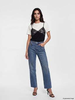 Джинсы женские wide leg