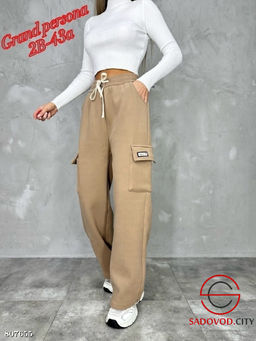 женские брюки с карманами на резинке - Bruno фото 4