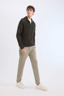 K?sl?k Jogger Pantolon Basic Duz Beli Bagc?kl? Cepli Duz Paca - Defacto фото 3