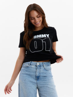 Футболка женская KAFTAN Sport Family, чёрный, размер 48