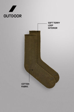 COTTON BLEND TERRY SOCKS - Zara фото 7