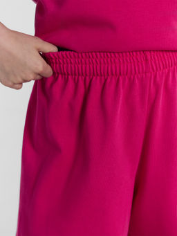 Комплект для девочек (футболка, шорты) розовый с печатью - Mark formelle фото 6