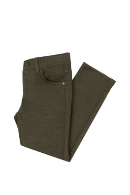 Брюки цвета хаки для мальчиков из парусины