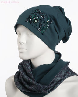 0101/19к СП Комплект женский флис (колпак+снуд) (56-58)