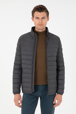 Мужское пальто антрацитового цвета Неожиданная скидка в корзине