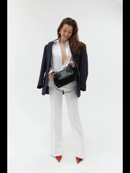 LACCOMA сумка Y2298-2-черный натуральная замша, натуральная кожа полиэстер фото 17