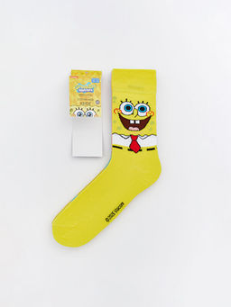 S?nger Bob Bask?l? Erkek Soket ?orap 3l?