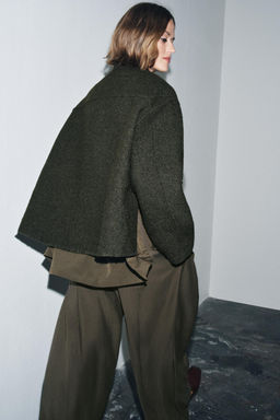 TEXTURED WOOL BLEND JACKET ZW COLLECTION - Zara фото 5