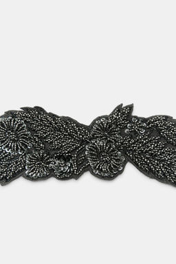 GEORGETTE BANDANA WITH BEADED EMBROIDERY - Zara фото 3