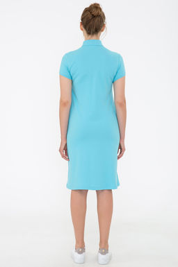 Kad_n Turkuaz Polo Yaka _rme Elbise - U.s. polo assn фото 4