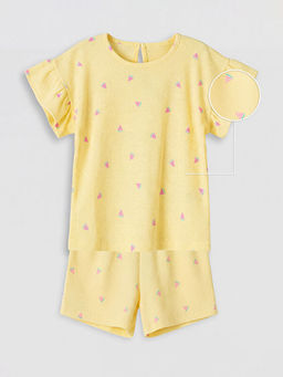 Desenli K?z ?ocuk ?ortlu Tak?m