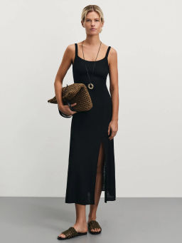 Сарафан из вискозы и льна прилегающего кроя / Zarina