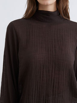 Dik Yaka Dokulu Bluz