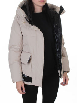 PE23-2 BEIGE Куртка зимняя женская оверсайз (150 гр. холлофайбер)