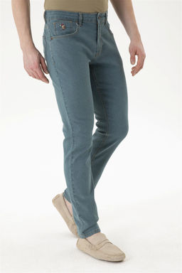 Мужские зеленые джинсовые брюки - U.s. polo assn фото 2