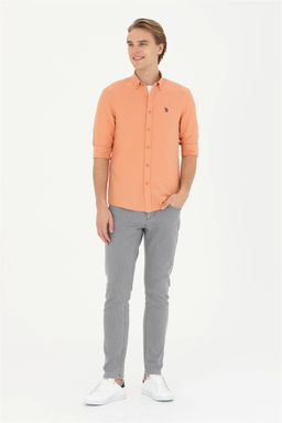 Мужская базовая рубашка с длинным рукавом Brick Brick - U.s. polo assn фото 4