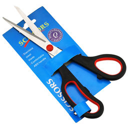 Ножницы 210мм пластмассовые ручки, на картоне (Китай)