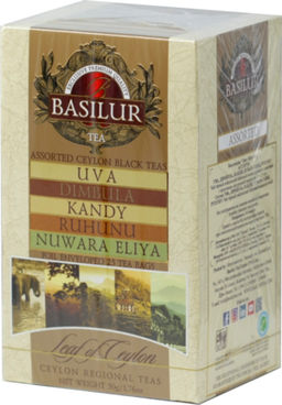BASILUR. Лист Цейлона. Ассорти карт.пачка, 20 пак.