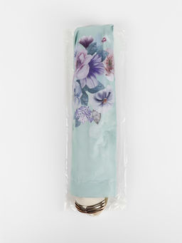 Зонт механический Фиалки, эпонж, 4 сложения, 8 спиц, R=47/55 см, d=94 см, МИКС