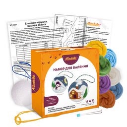 Miadolla WT-0221 Елочная игрушка Зимняя сказка набор для валяния