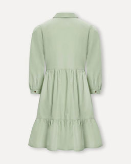 Хлопковое платье в рубашечном стиле - Incity фото 3