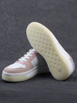 03-YG453-1 WHITE/PINK/BEIGE/LT. BLUE Кроссовки женские (натуральная кожа) - Фабричный китай фото 17