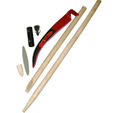 Набор косца "Косарь 6" (коса "Сайга-люкс" №6, дерев.косовище)