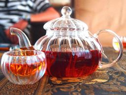 Чайник из жаропрочного стекла 600 мл Лотос с заварочной колбой - Слон фото 6