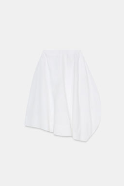 FALDA MIDI ASIM?TRICA GLOBO / Blanco - Zara фото 7