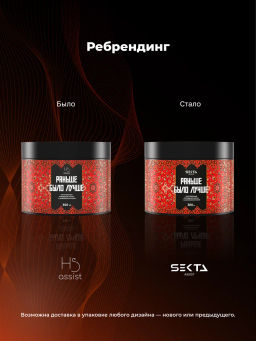 Питательная липидная маска с аминокислотами "Раньше было лучше" 300мл HAIR SEKTA