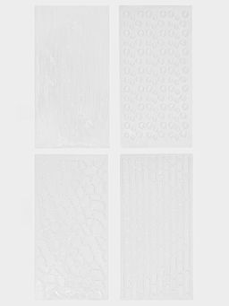 Печати для мастики Доляна «Кирпичи», 4 шт., 30.5×15.5×0.1 см, пластик, прозрачные